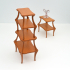 Art Nouveau 4-laagse Etagere